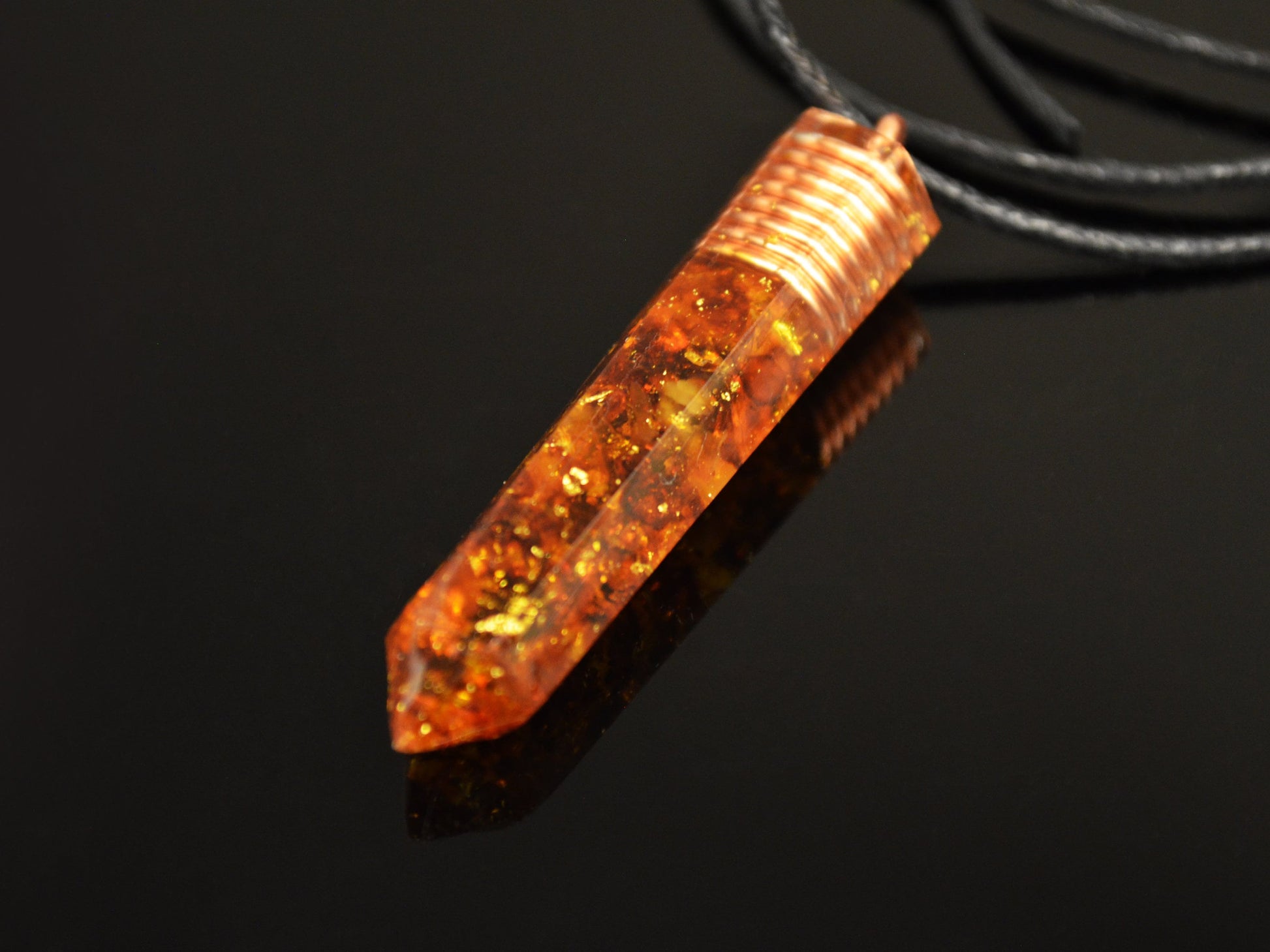 Orgonite orgone pendant necklace, Baltic Amber, 24k gold, Healing, Wealth, Protection, Reiki, Magic, Alchemy amulet