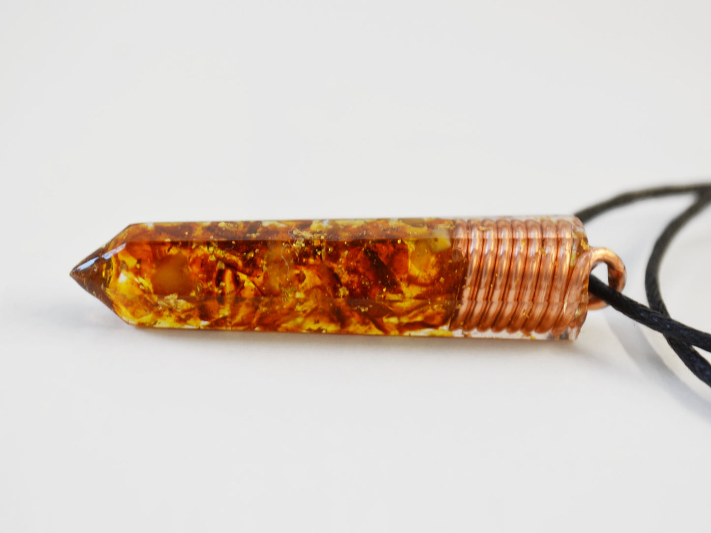 Orgonite orgone pendant necklace, Baltic Amber, 24k gold, Healing, Wealth, Protection, Reiki, Magic, Alchemy amulet