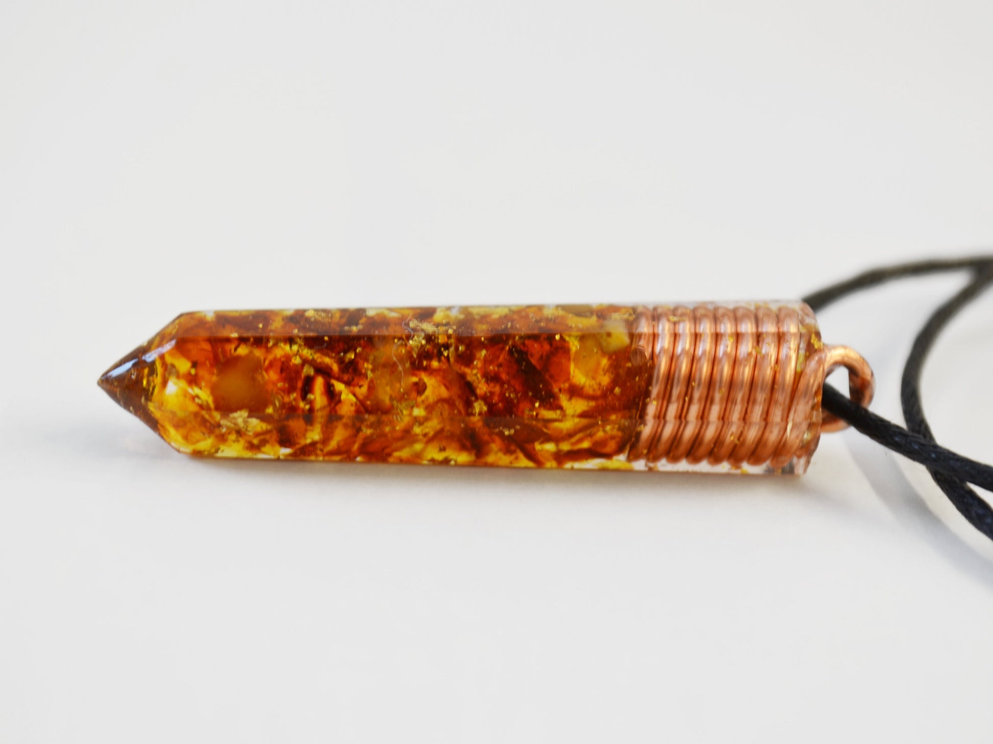 Orgonite orgone pendant necklace, Baltic Amber, 24k gold, Healing, Wealth, Protection, Reiki, Magic, Alchemy amulet