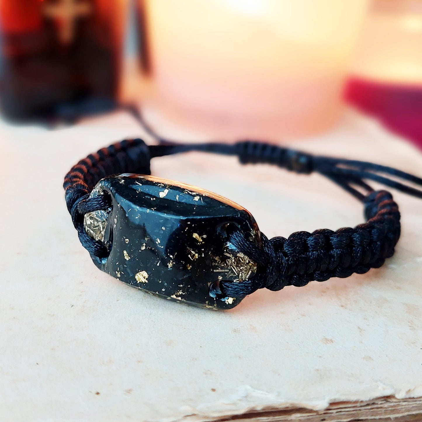 Noble Elite Shungite Orgonite orgone bracelet, 5G, EMF protection, powerful, high vibrations