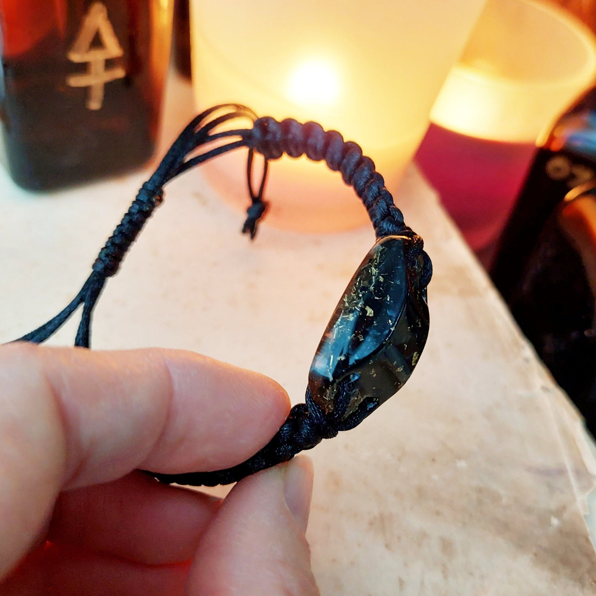 Noble Elite Shungite Orgonite orgone bracelet, 5G, EMF protection, powerful, high vibrations