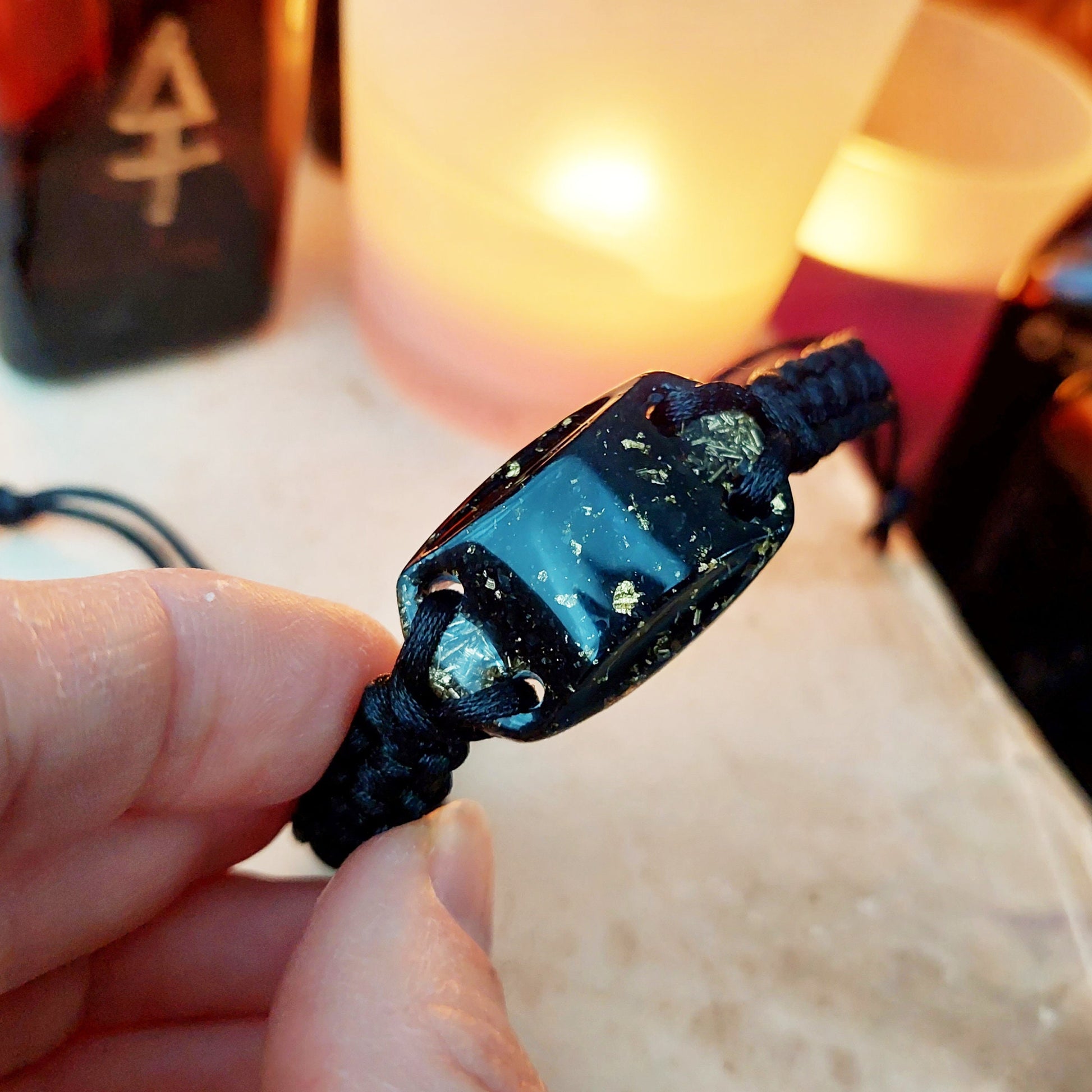 Noble Elite Shungite Orgonite orgone bracelet, 5G, EMF protection, powerful, high vibrations