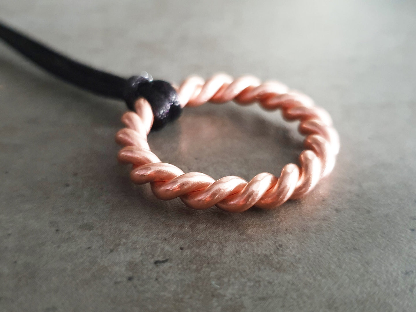 Lost Cubit 177mhz frequency copper Tensor ring - pendant, amulet, 1/8 Cubits