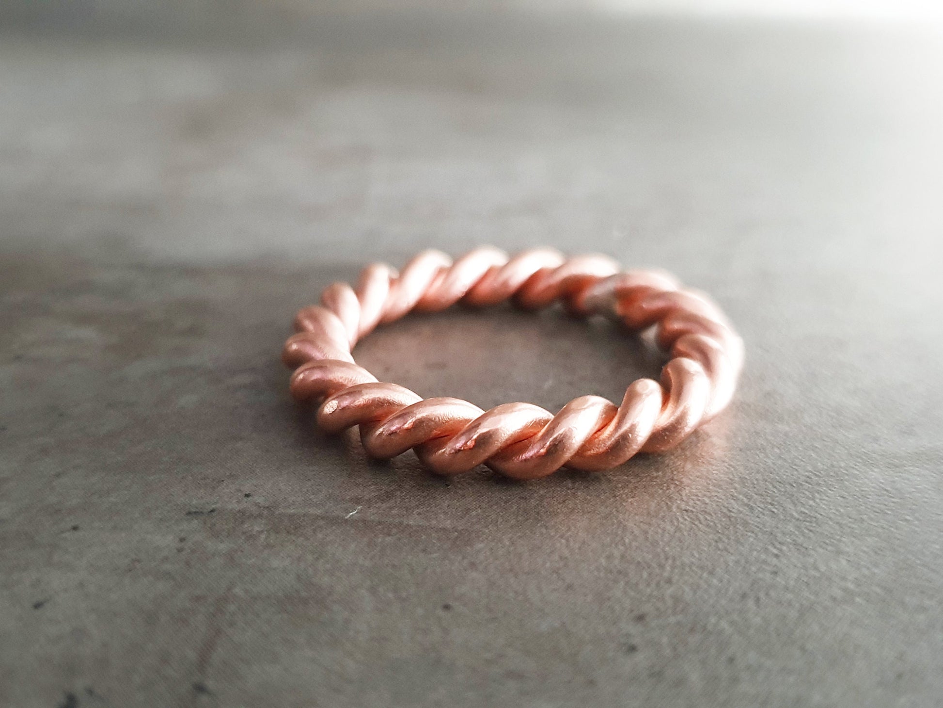 Lost Cubit 177mhz frequency copper Tensor ring - pendant, amulet, 1/8 Cubits