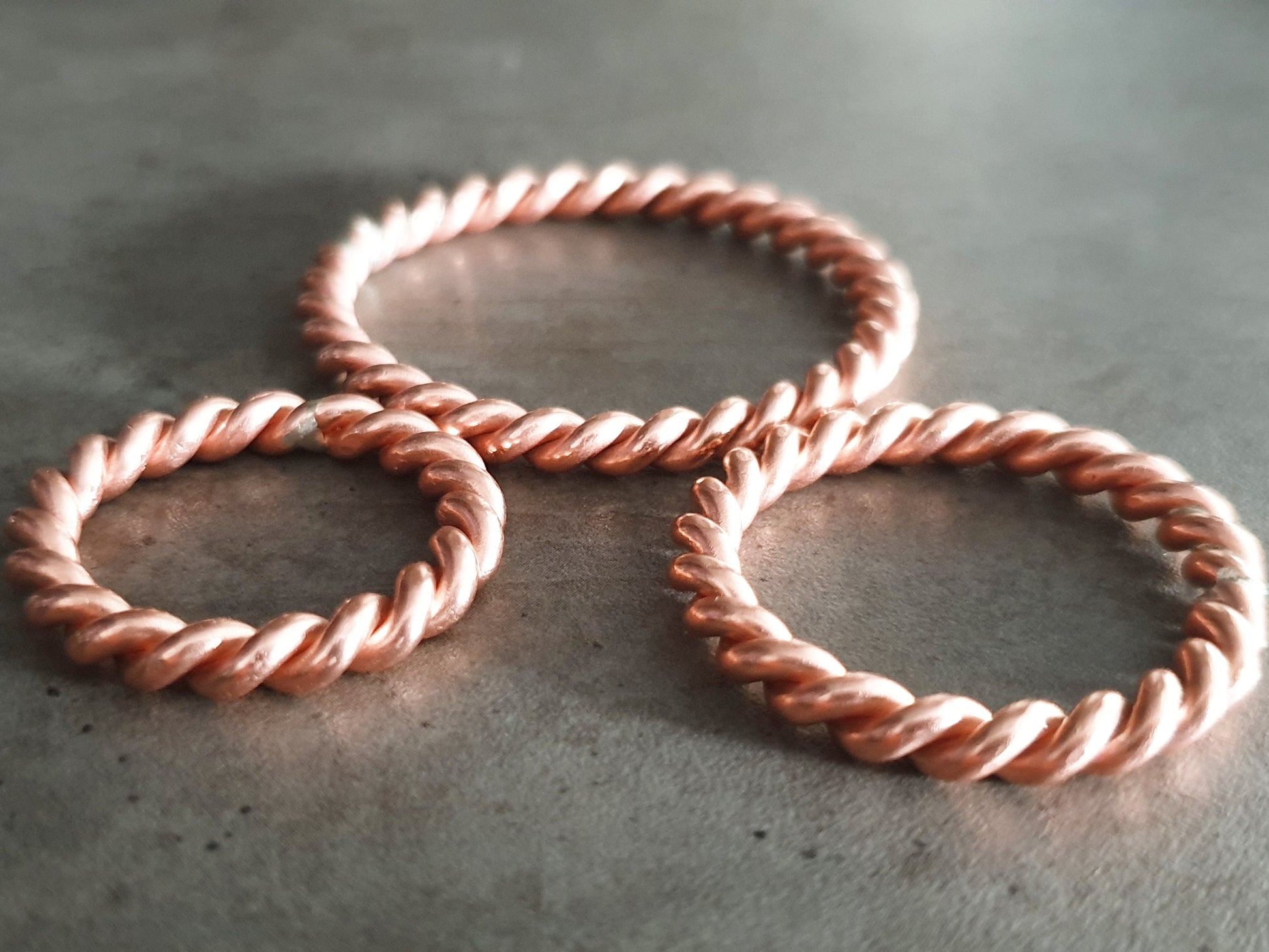 Lost Cubit 177mhz frequency copper Tensor ring - pendant, amulet, 1/8 Cubits