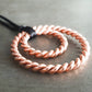 Lost Cubit 177mhz frequency and Sacred Cubit 144mhz frequency copper Tensor ring - pendant, amulet