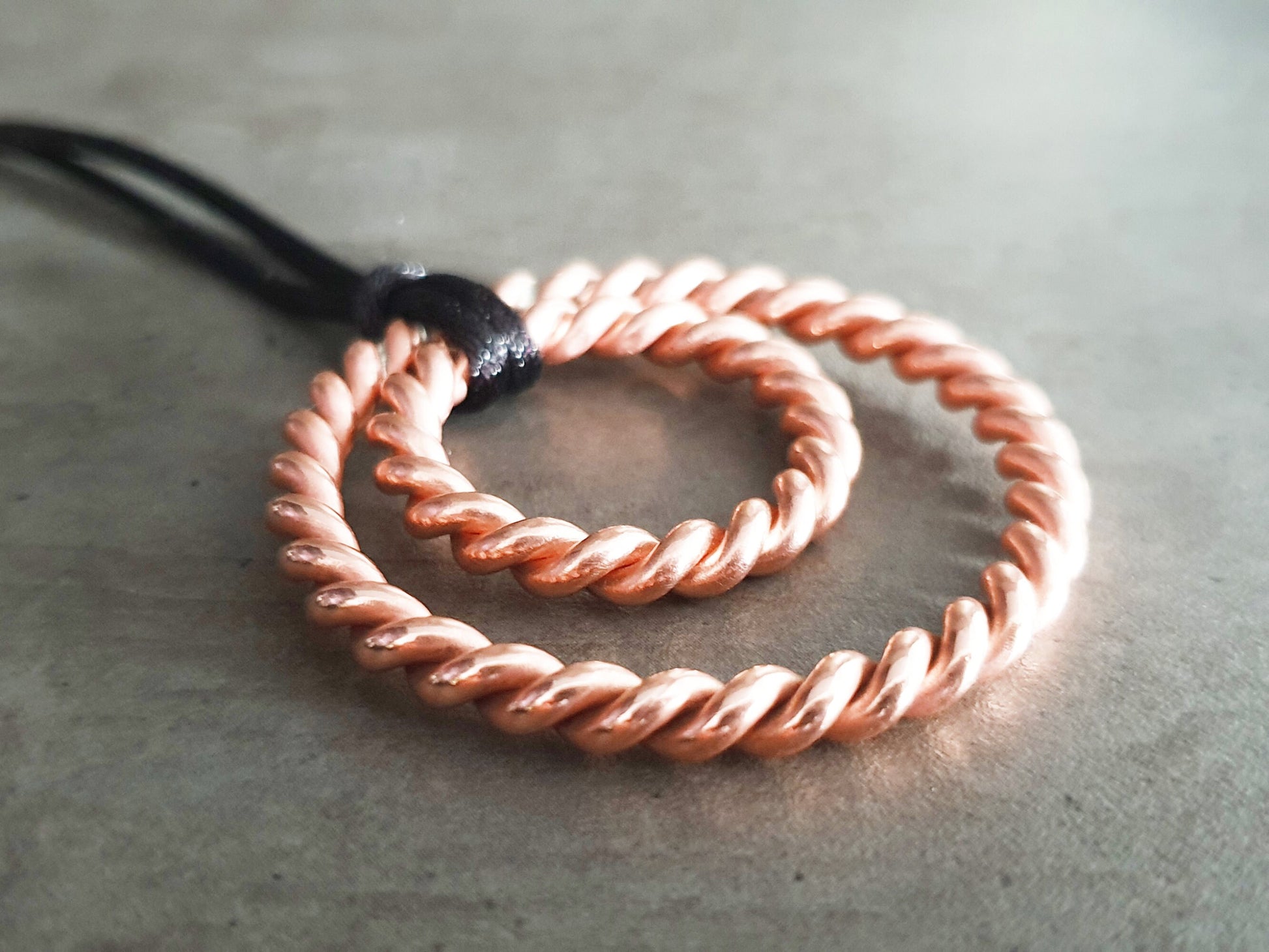 Lost Cubit 177mhz frequency and Sacred Cubit 144mhz frequency copper Tensor ring - pendant, amulet