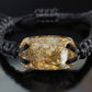 Citrine Orgonite bracelet, 24k gold, brass orgone bracelet