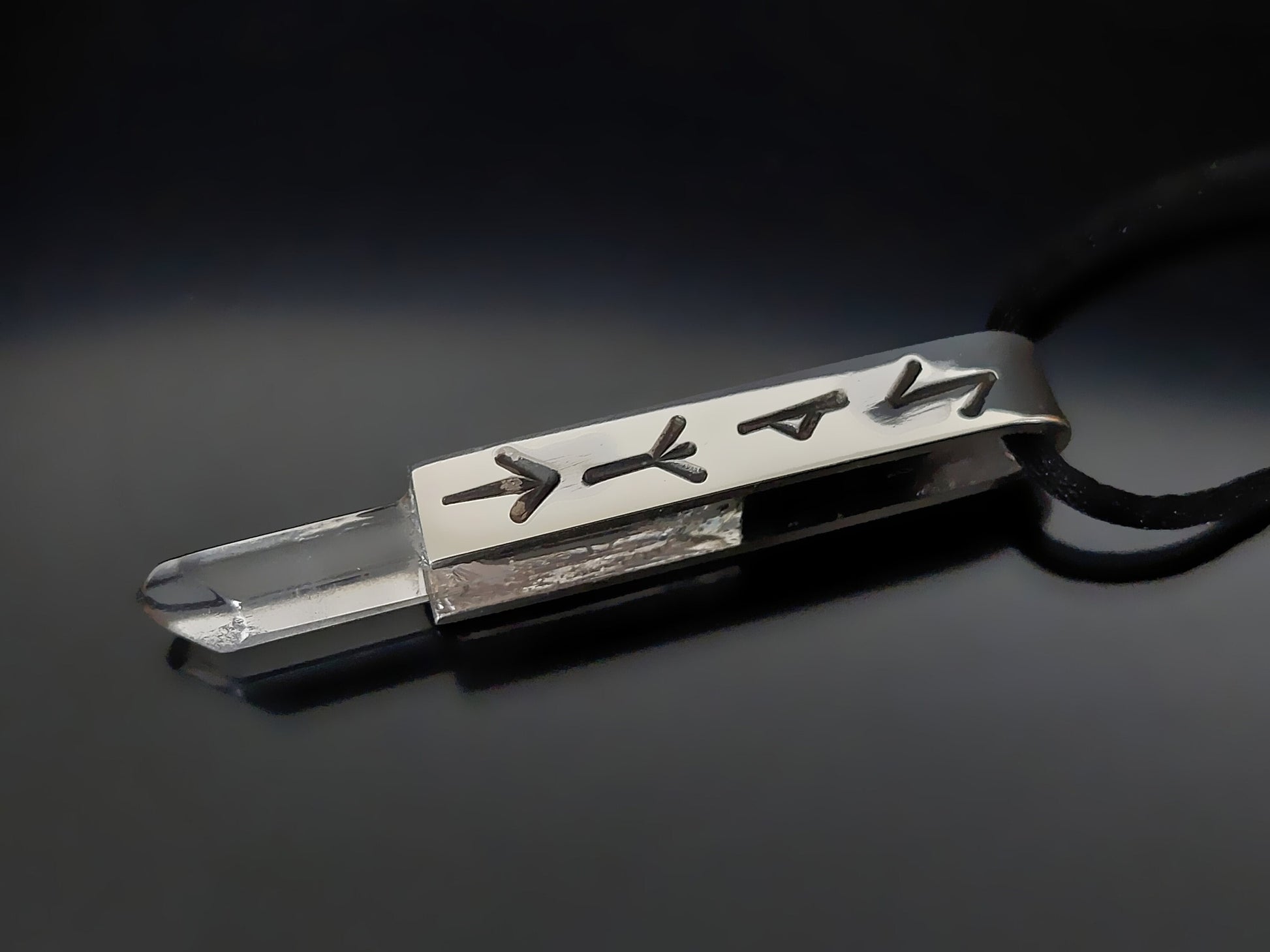 Powerful rune magic amulet, charm pendant for very strong protection in astral, mental, physical planes, 925 silver