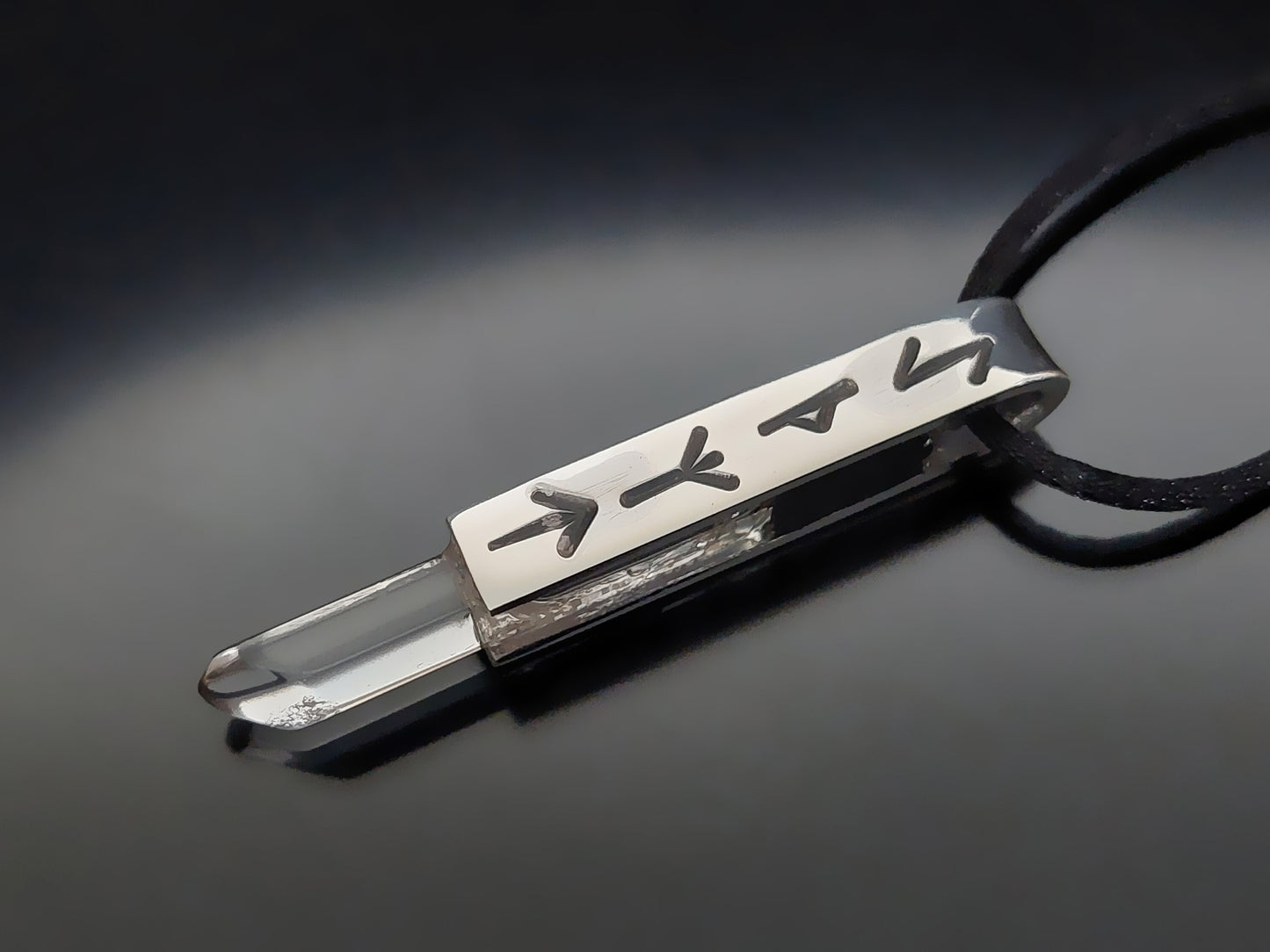 Powerful rune magic amulet, charm pendant for very strong protection in astral, mental, physical planes, 925 silver