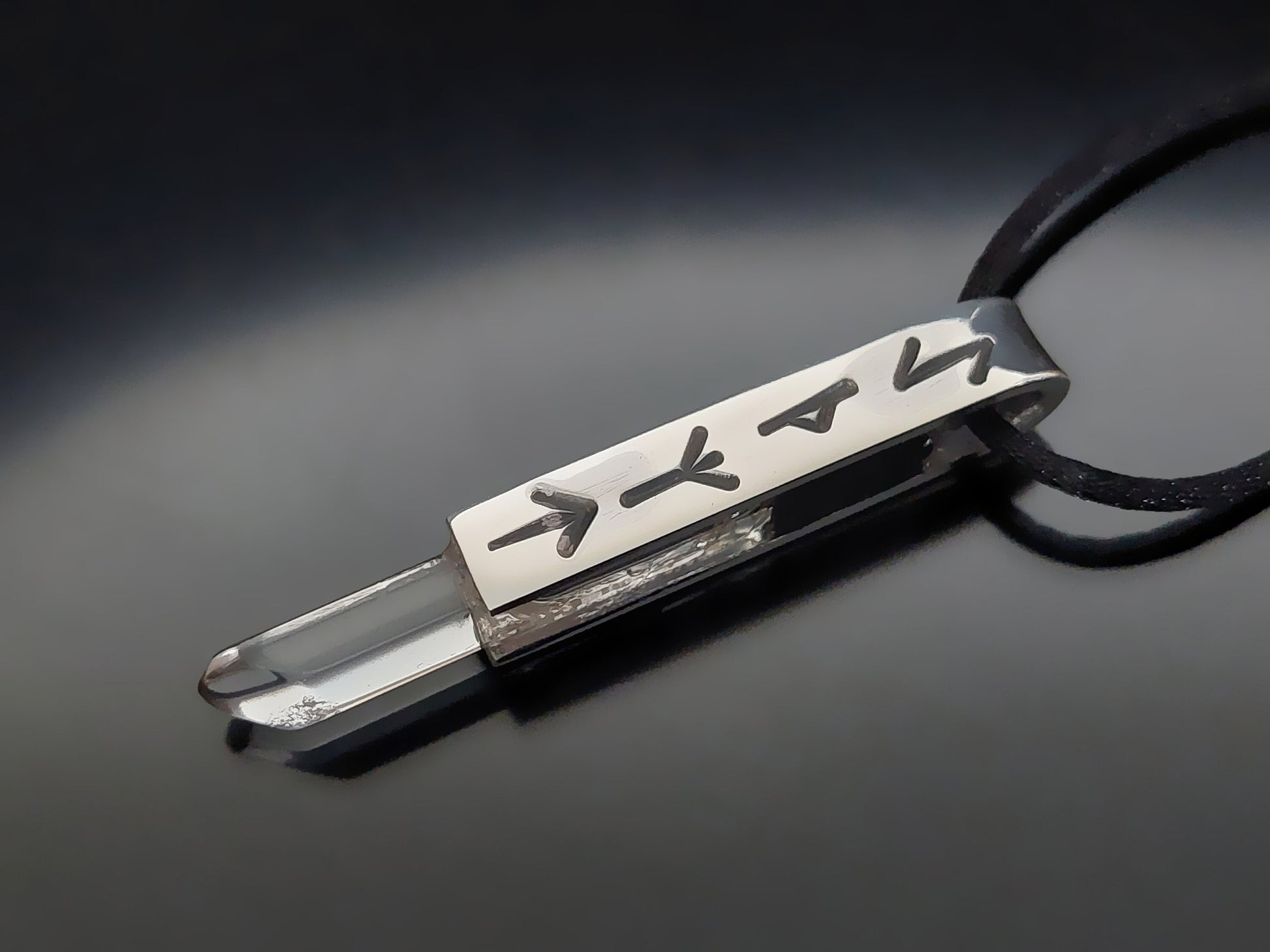 Powerful rune magic amulet, charm pendant for very strong protection in astral, mental, physical planes, 925 silver