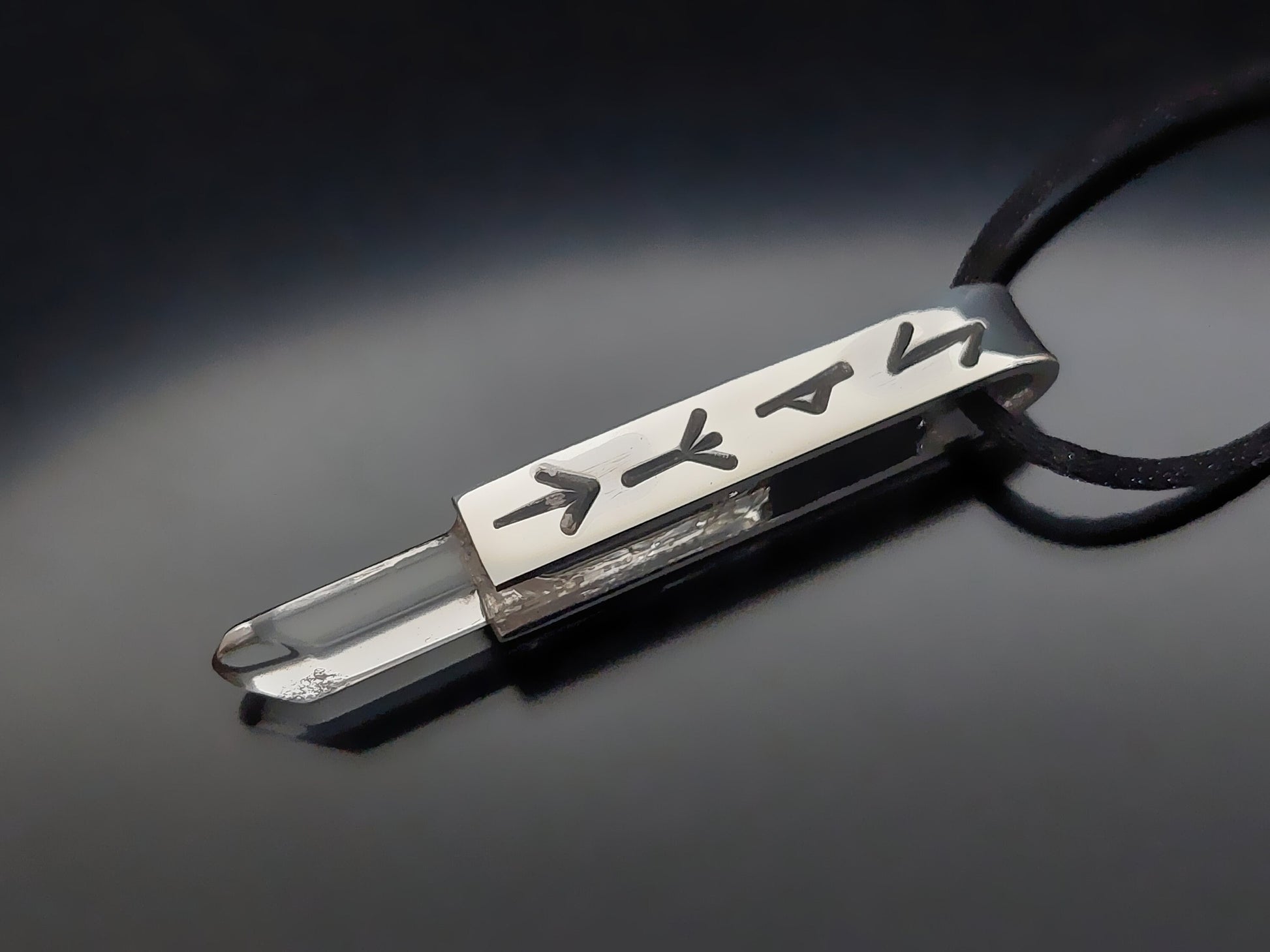 Powerful rune magic amulet, charm pendant for very strong protection in astral, mental, physical planes, 925 silver