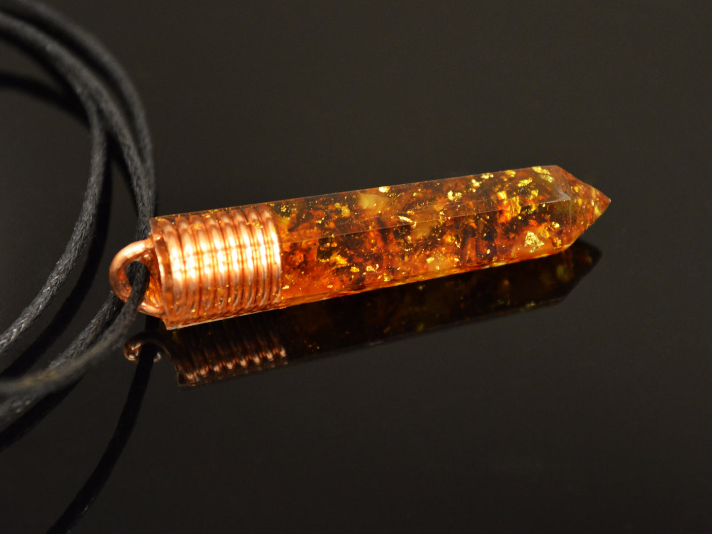 Orgonite orgone pendant necklace, Baltic Amber, 24k gold, Healing, Wealth, Protection, Reiki, Magic, Alchemy amulet