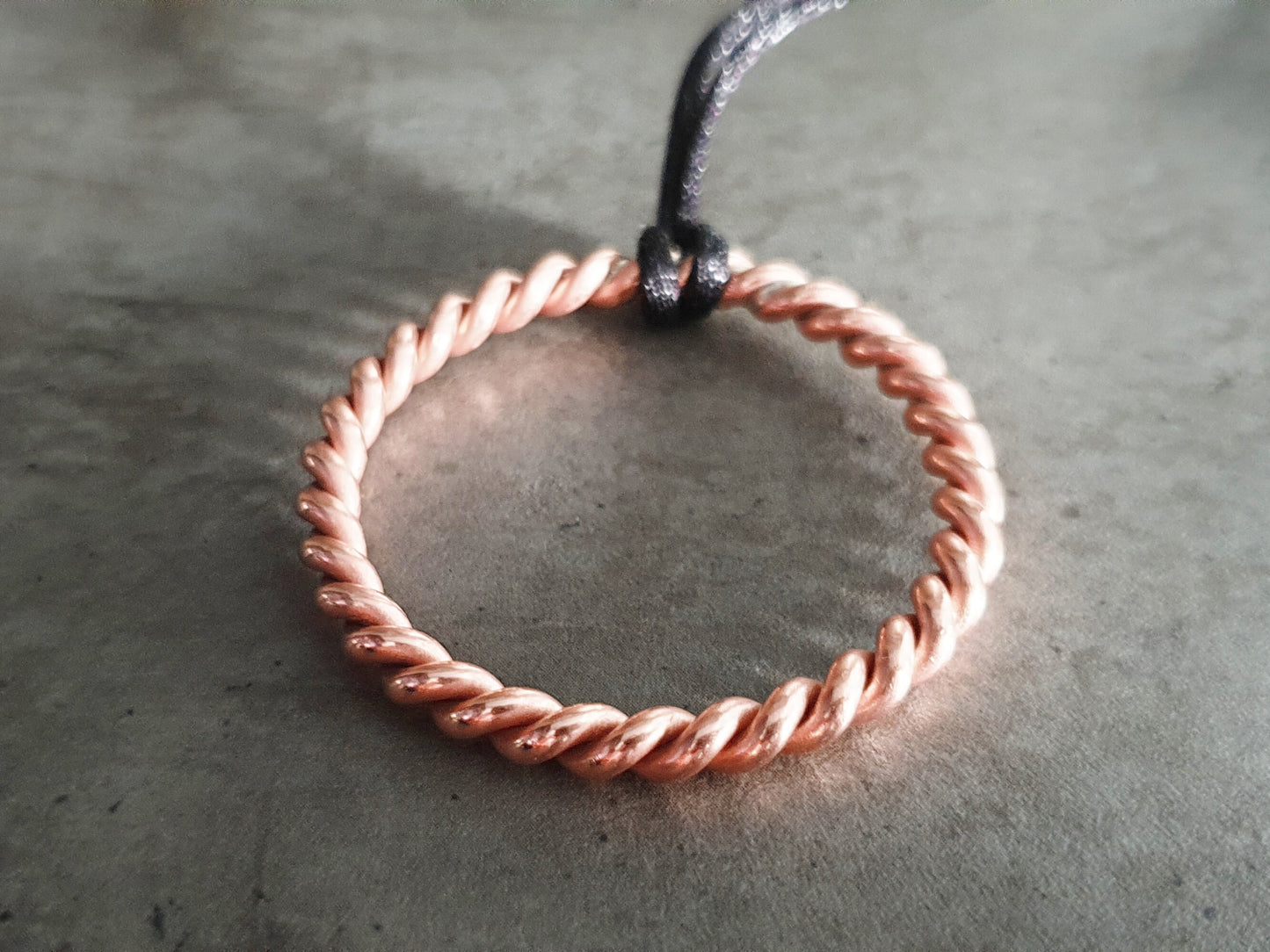 Sacred Cubit 144mhz frequency copper Tensor ring - pendant, amulet, 1/4 Cubits