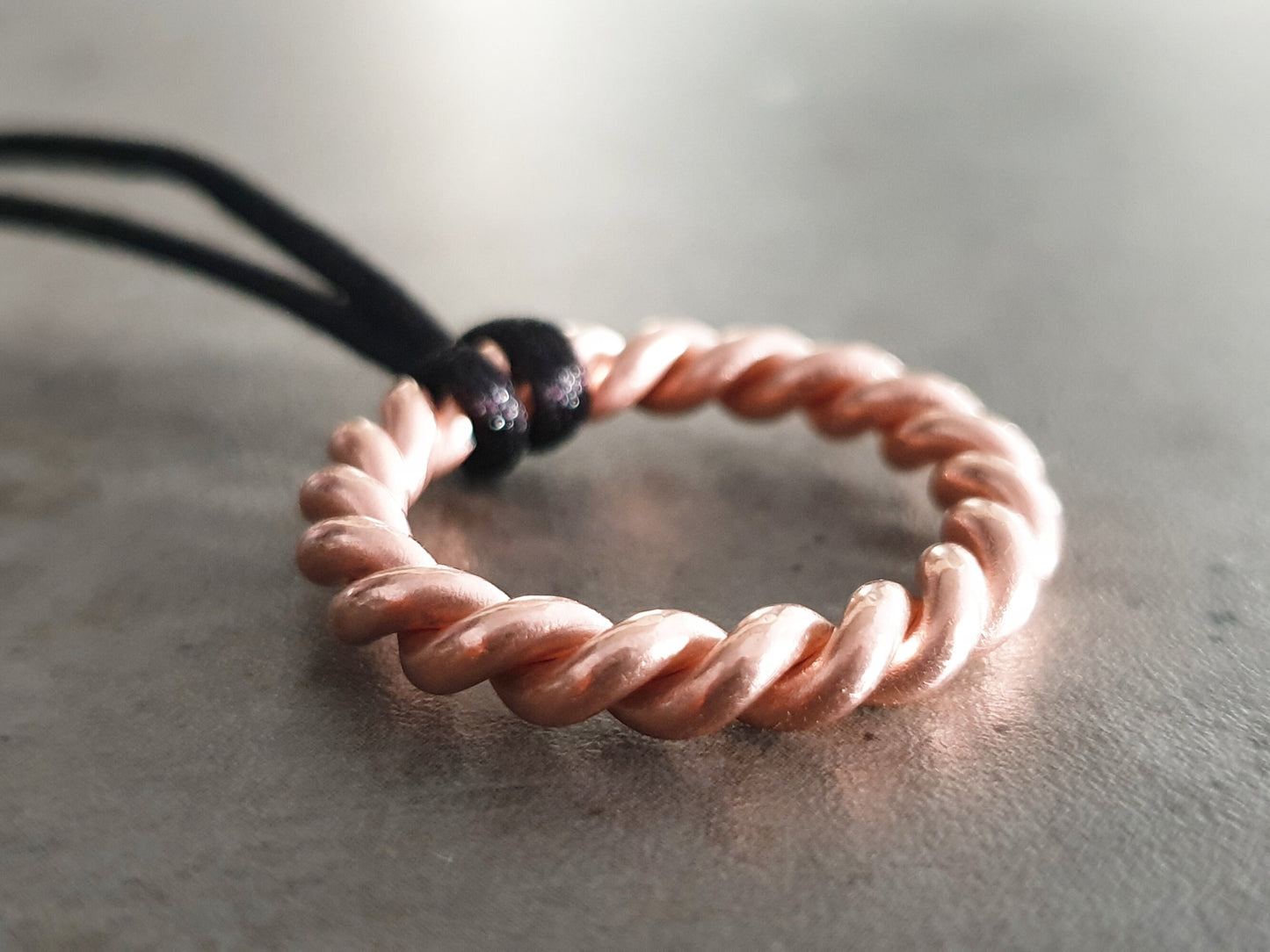 Lost Cubit 177mhz frequency copper Tensor ring - pendant, amulet, 1/8 Cubits