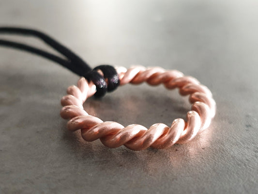 Lost Cubit 177mhz frequency copper Tensor ring - pendant, amulet, 1/8 Cubits