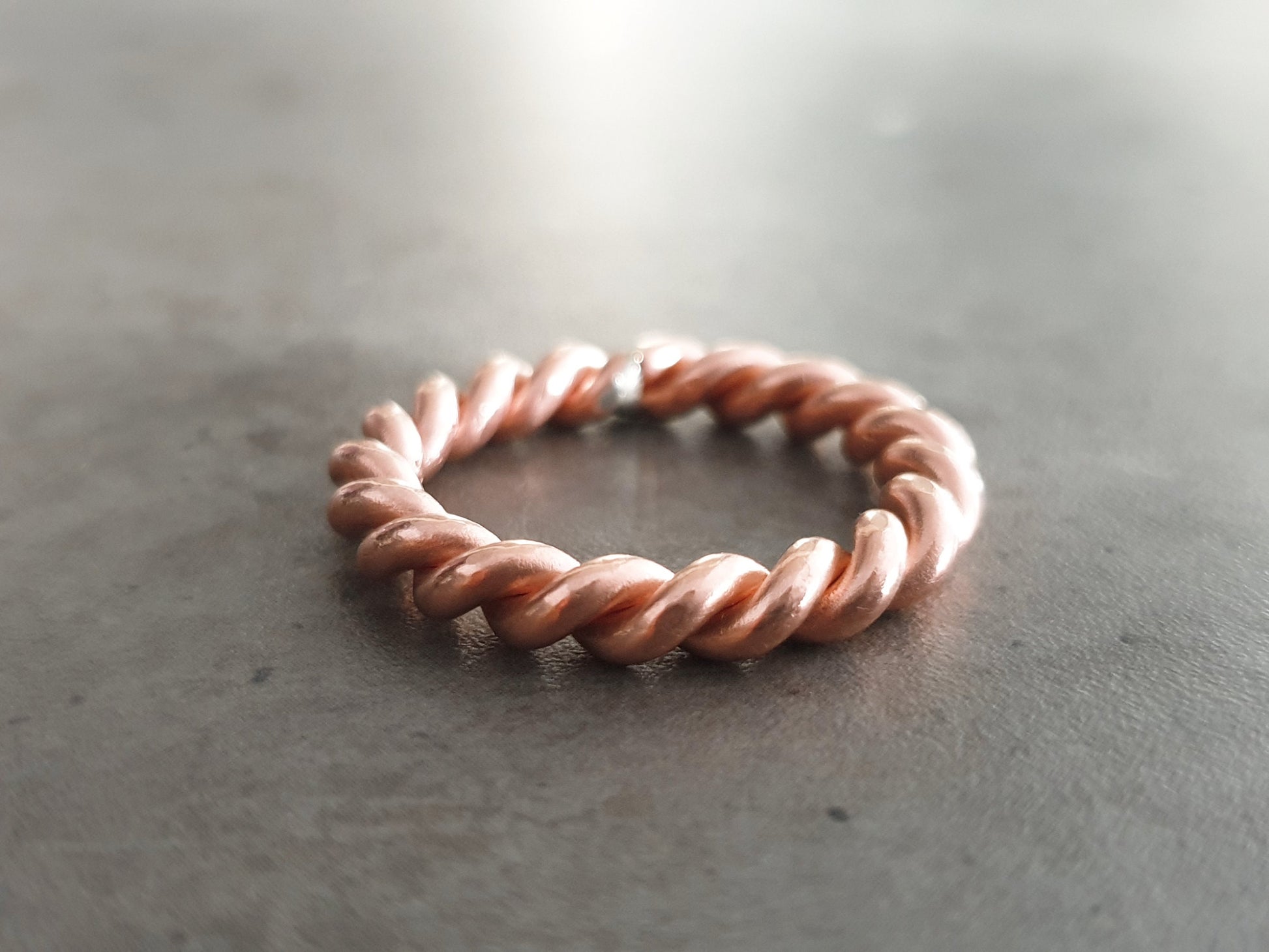 Lost Cubit 177mhz frequency copper Tensor ring - pendant, amulet, 1/8 Cubits