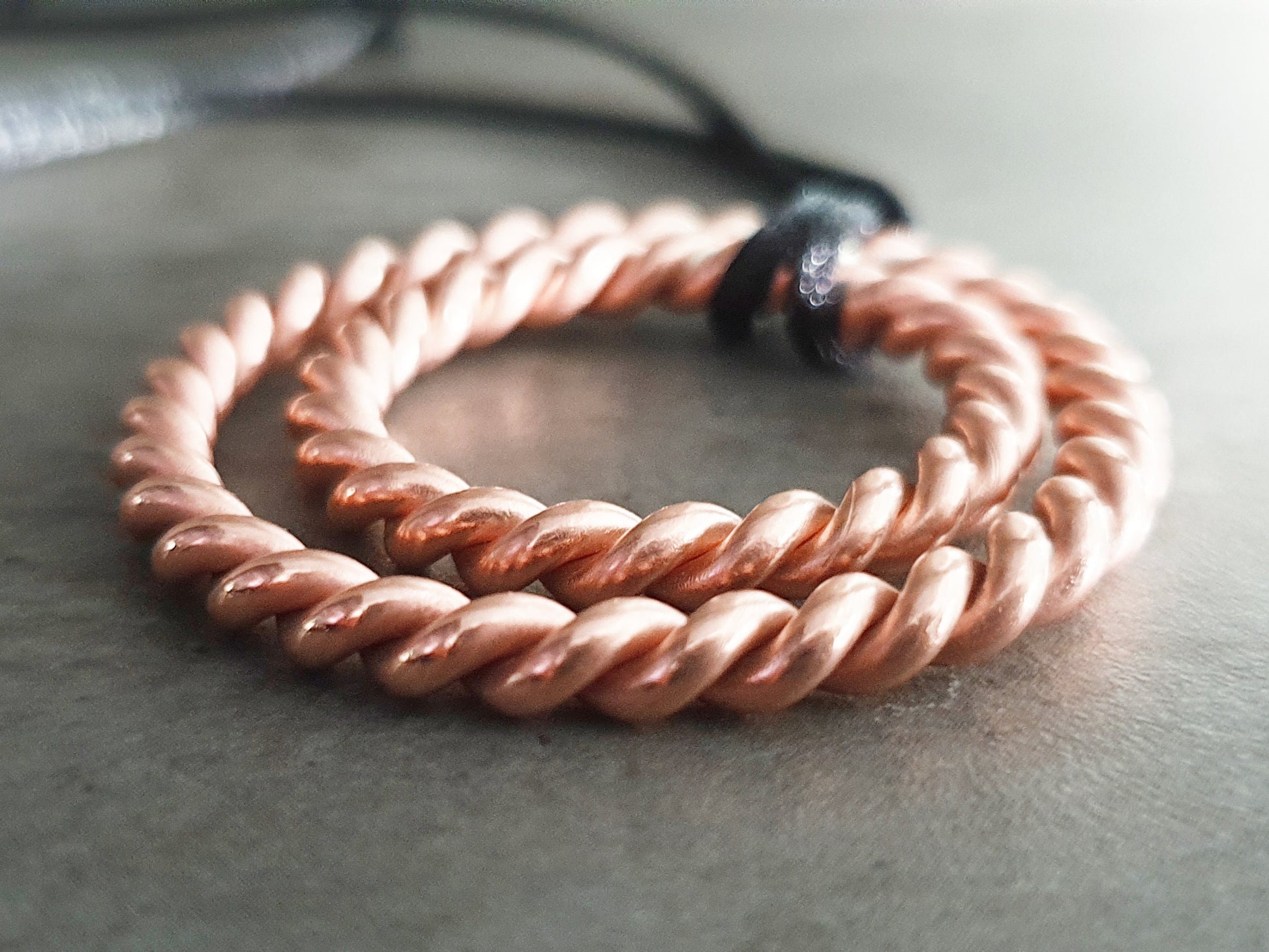 Empowerment Cubit 188mhz frequency and Sacred Cubit 144mhz frequency copper Tensor ring - pendant, amulet