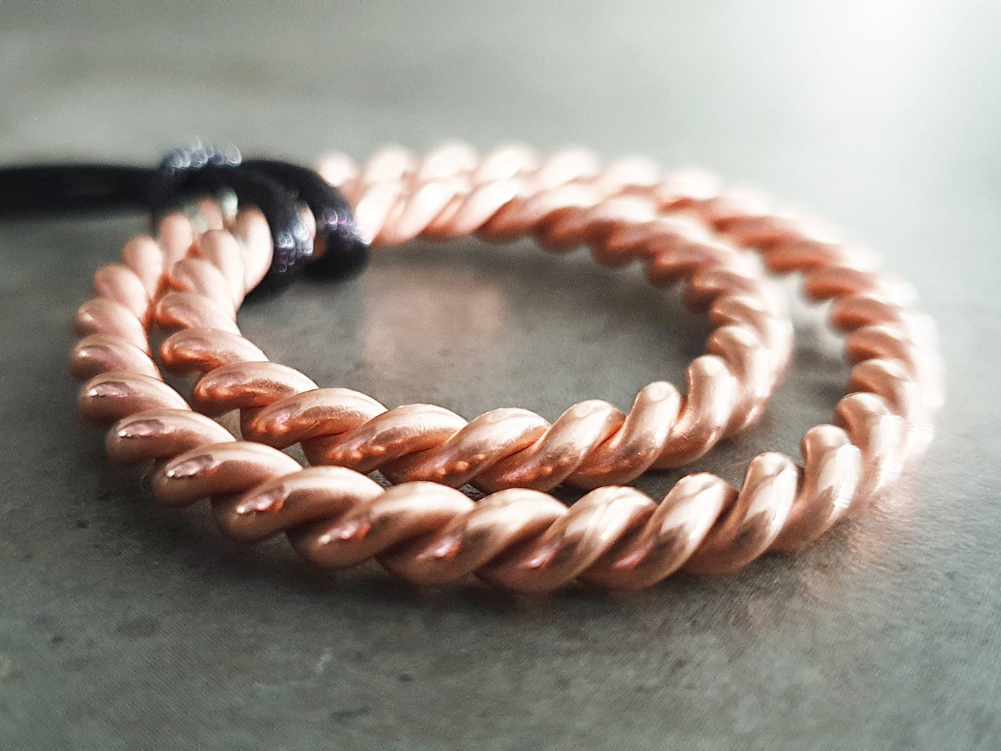 Empowerment Cubit 188mhz frequency and Sacred Cubit 144mhz frequency copper Tensor ring - pendant, amulet