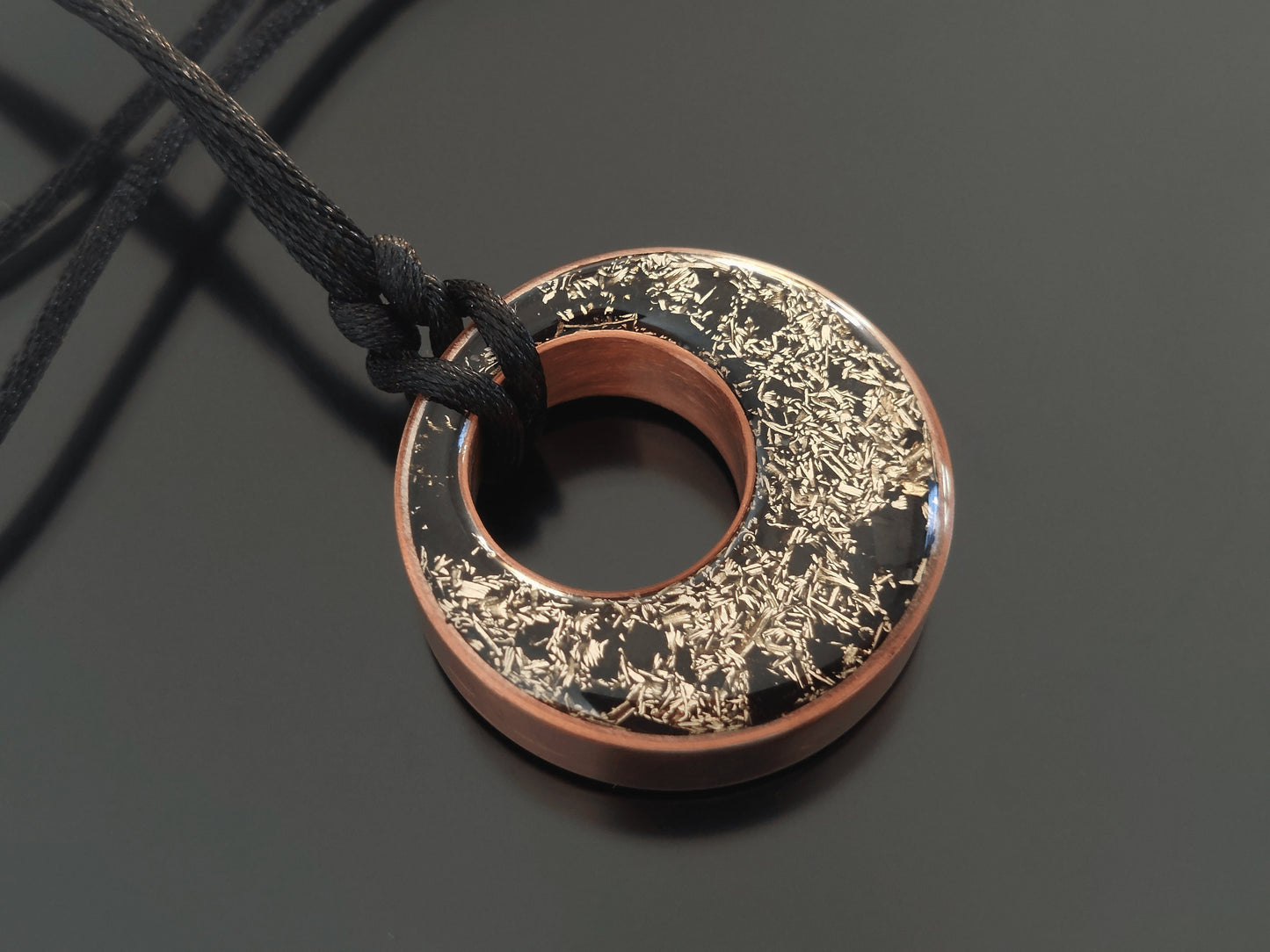 EMF 5G protection Orgonite orgone pendant, Herkimer, Elite Shungite, Black Tourmaline, 24k gold, copper, brass