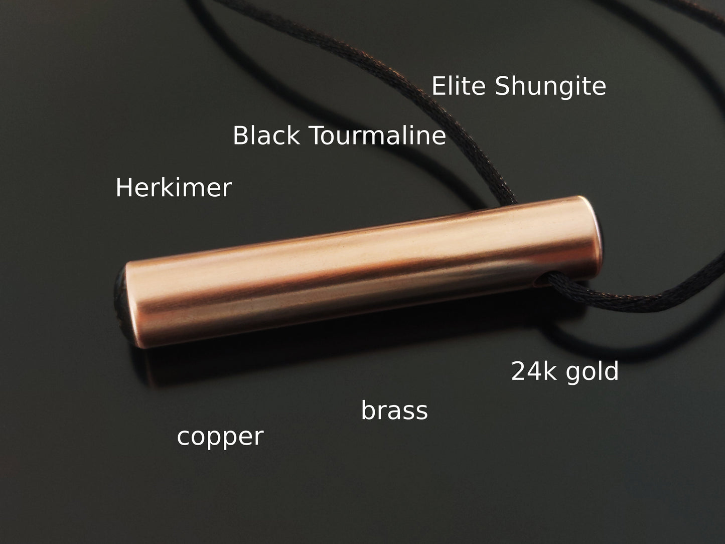 EMF 5G protection Orgonite orgone pendant, Herkimer, Elite Shungite, Black Tourmaline, 24k gold, copper, brass