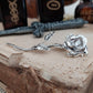 925 sterling silver magic rose, handmade, programmed amulet, charm for your wishes