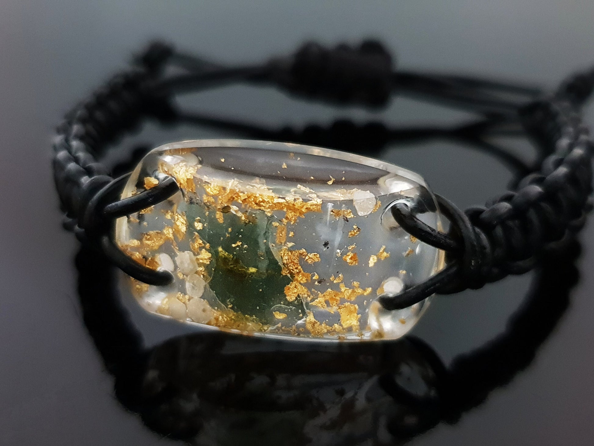 Moldavite Orgonite orgone bracelet, magic amulet, charm. Most powerful combination! Diamonds, Herkimer