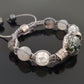 Moldavite Orgonite orgone bracelet, beaded Shamballa, Herkimer, diamonds, Reiki crystal healing. Powerful magic amulet.