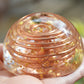 Orgonita poderosa, cúpula de orgón, combinación de cristales más poderosa con bobina de vórtice, Moldavita Herkimer