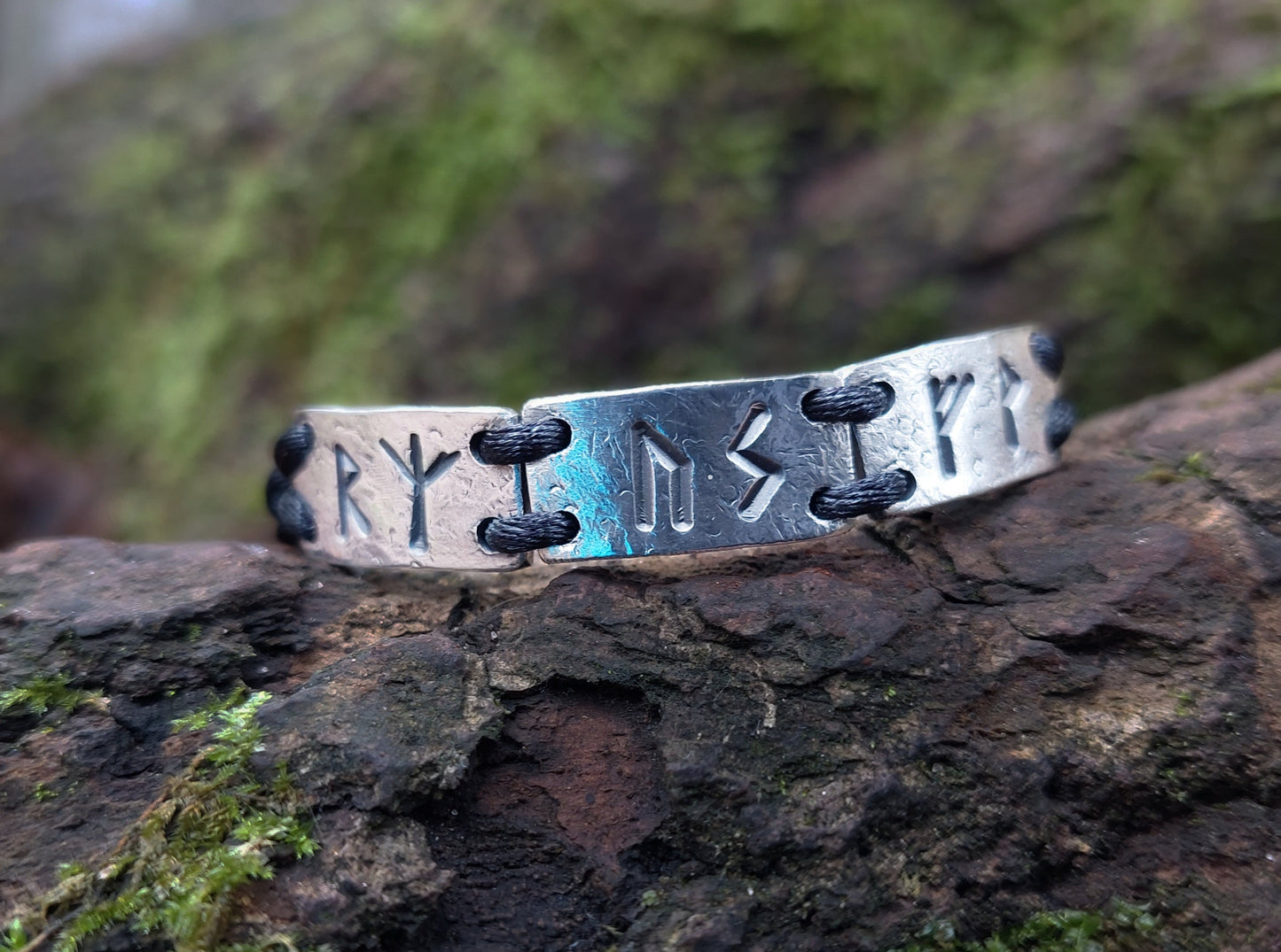 Three wishes - silver rune bracelet - amulet, charm, customized celtic runes formula. Celtic Magic, Alchemy amulet
