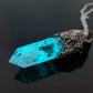 Orgonite pendant, charm, amulet, 5 high vibration crystals, Diamonds, Herkimer, Pakimer, Danburite, Moldavite
