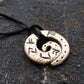Money amulet / charm with celtic runes formula. Bronze viking pendant. Real amulet charm. Specially programmed.