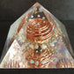 Moldavite and Opal Orgonite Orgone pyramid