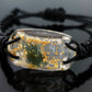 Orgone orgonite bracelet - Reiki Energy Healing Bracelet - 24K gold, Moldavite, Herkimer, Diamonds