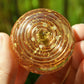 Pocket orgonite hemisphere dome with most powerful crystals combination and vortex