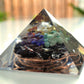 Orgonite pyramid, 7 chakra, Money attraction magnet