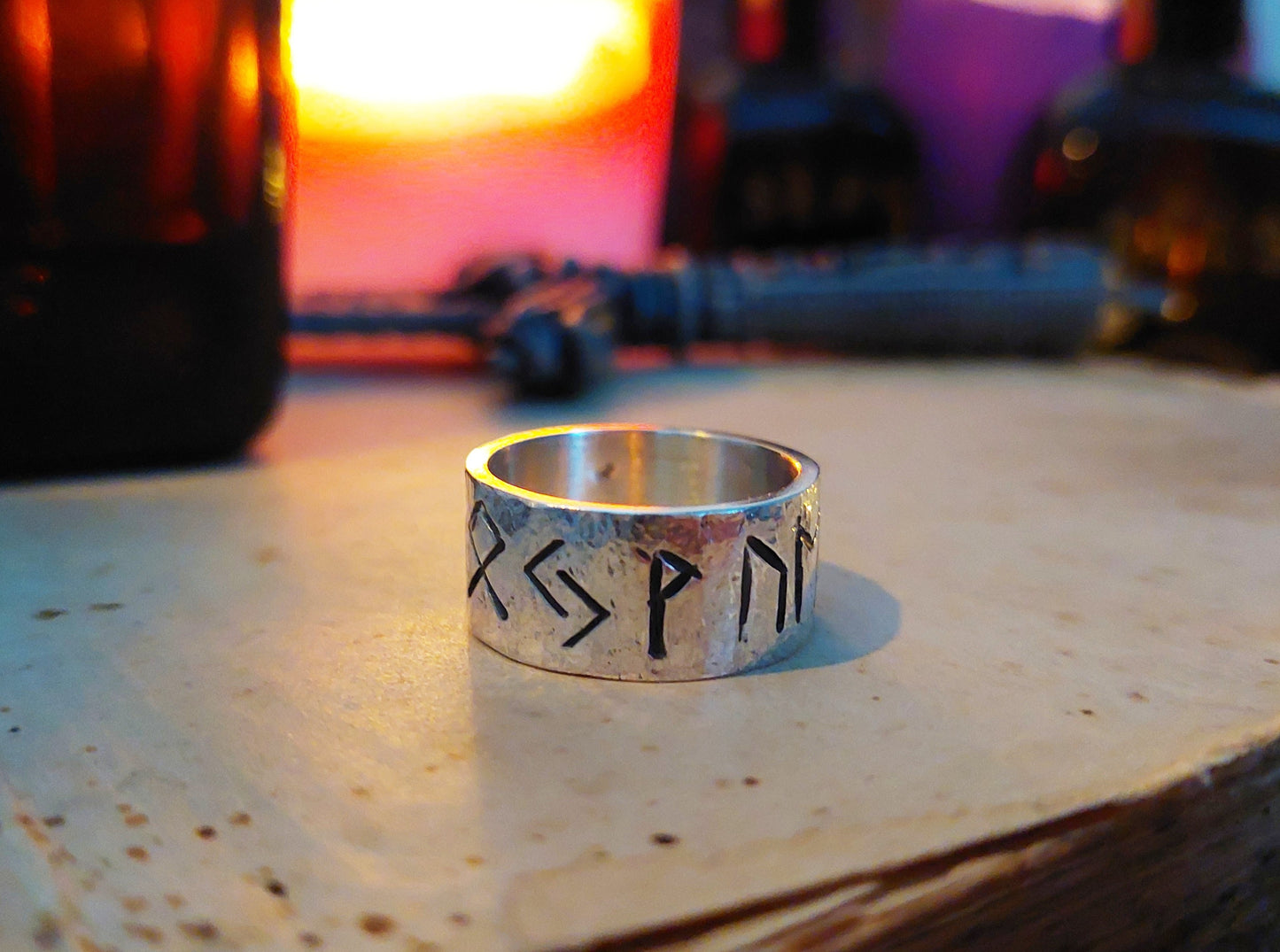 Powerful Viking Ring - Runes Talisman - Luck, Money and Protection Amulet
