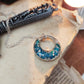 Orgone orgonite pendant - necklace with blue opal and silver, powerful amulet, high vibes