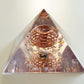 Moldavite and Opal Orgonite Orgone pyramid