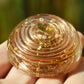 Pocket orgonite hemisphere dome with most powerful crystals combination and vortex