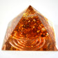 Orgonite Pyramid - Natural Baltic Amber and 24k gold, wealth, protection, reiki healing, meditation