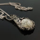 Colgante de orgonita, poderoso encanto de cristales de alta vibración y plata pura.