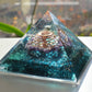 Orgonite orgone pyramid, Most powerful third eye stimulation! Diamonds, Herkimer, Moldavite, vortex