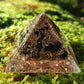 Orgonite orgone pyramid, strong EMF protection, third eye activation, brass, copper, Black tourmaline