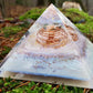 Orgonite Orgone Pyramid - the most powerful combination of crystals and metals, gold, diamonds, moldavite, herkimer