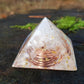 Orgonite Pyramid, Clear quartz - third eye, meditation