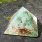 Orgonite Pyramid with Green aventurine and 24k gold