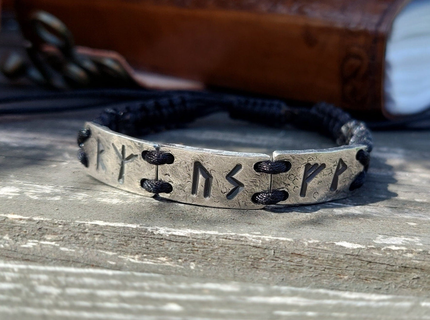 Three wishes - silver rune bracelet - amulet, charm, customized celtic runes formula. Celtic Magic, Alchemy amulet