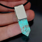 Orgonite orgone pendant necklace. High vibration crystals, 925 silver, Reiki, Magic amulet charm, glow in the dark