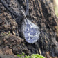 Orgone Orgonite pendant necklace, Silver, Natural Tanzanite orgonite, Reiki crystal amulet, chakra healing